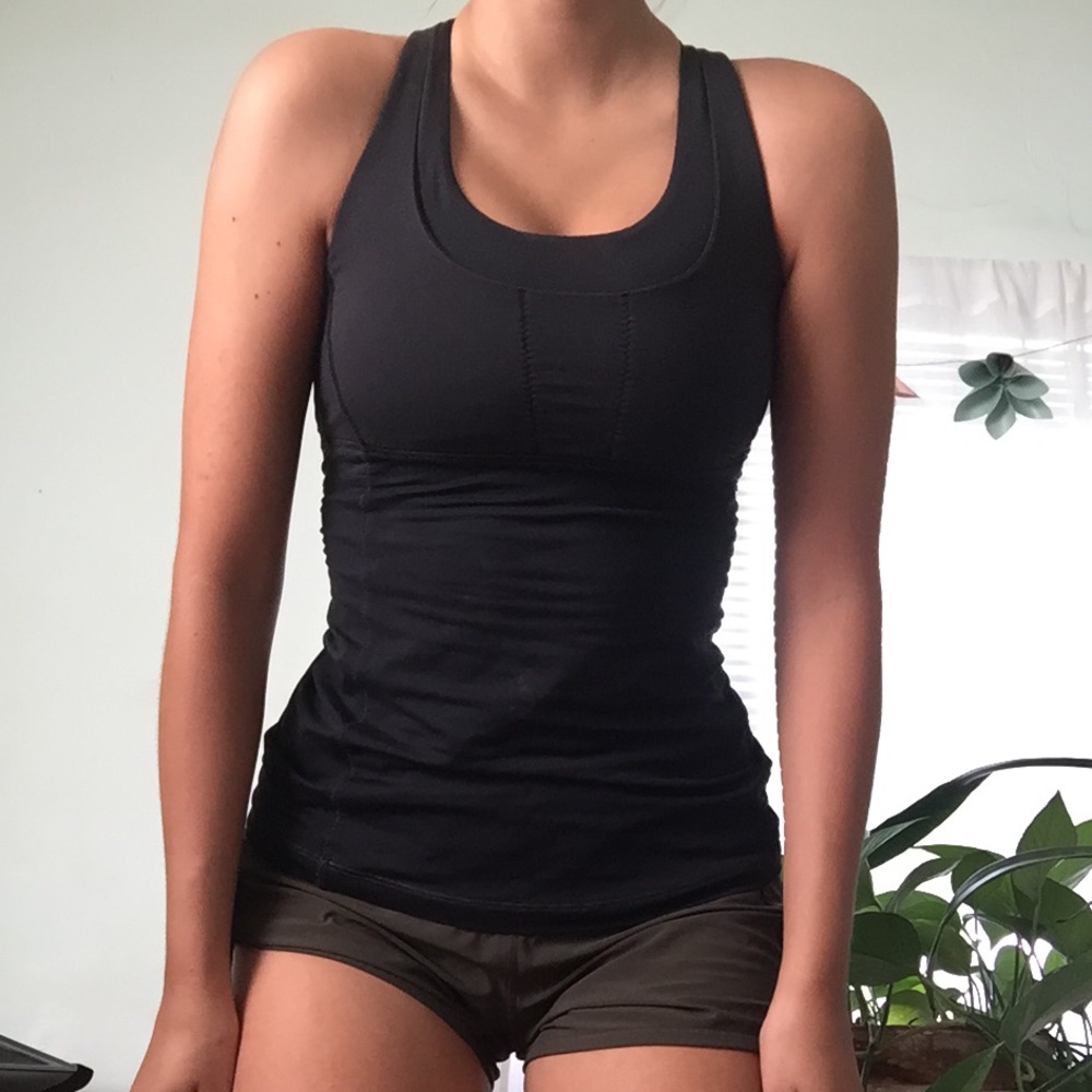 Lululemon black athletic tank top | Size S